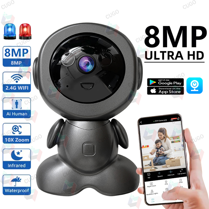 Home Security Robots - كاميرا مراقبة روبوتية واي فاي بدقة