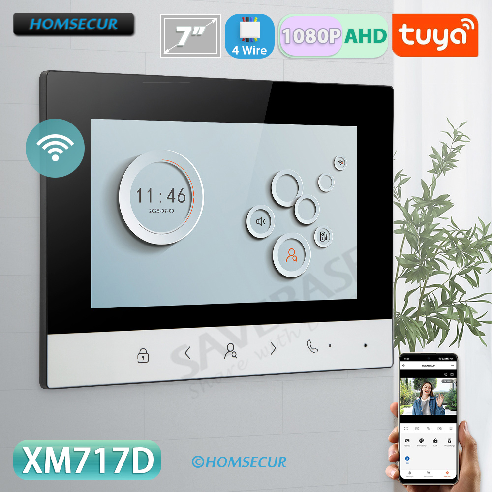 Home Security With Monitoring - شاشة مراقبة داخلية ذكية من تويا