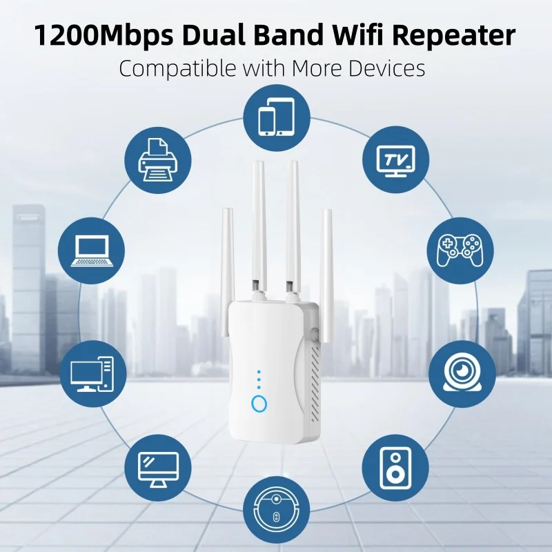 Home Security No Wifi - مكرر واي فاي ثنائي النطاق بسرعة