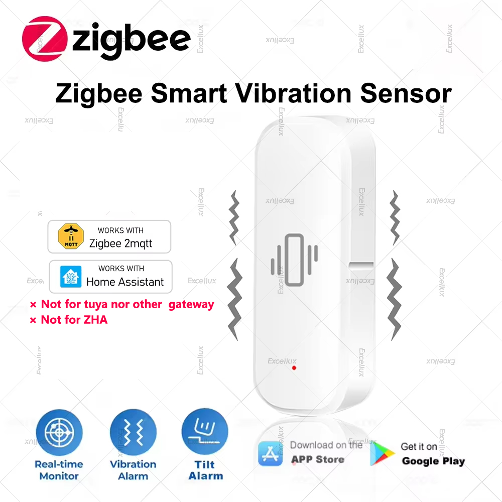 Home Security With Monitoring - زيجبي الذكية مستشعر الاهتزاز حماية أمن