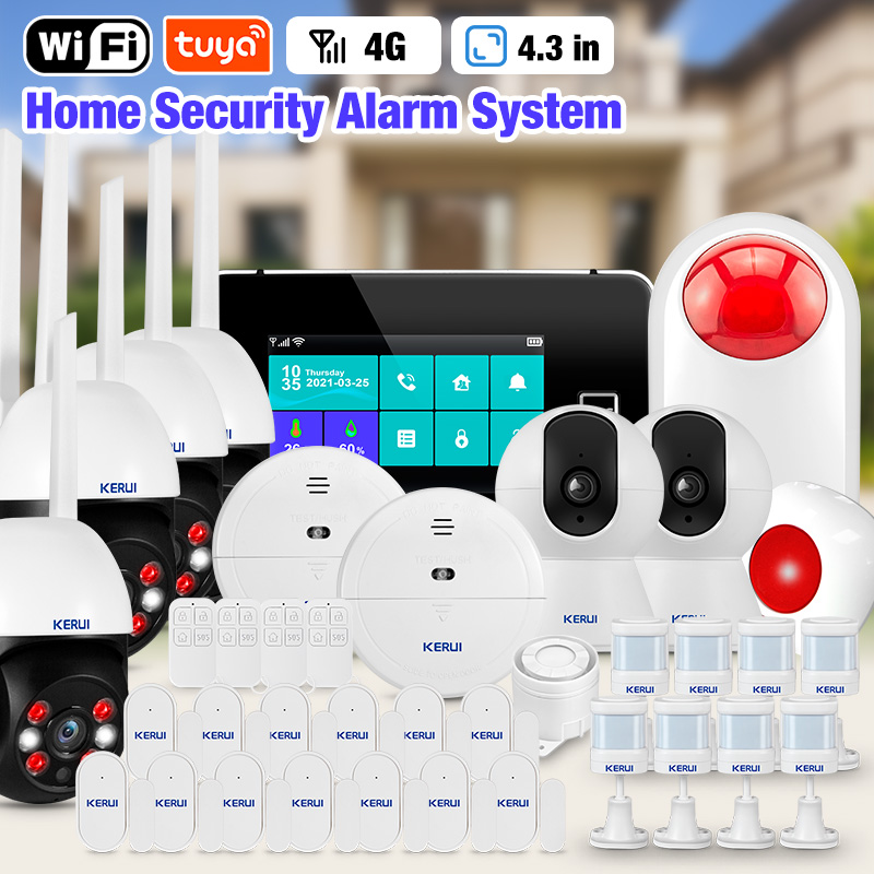 Home Security No Wifi - KERUI 4.3 بوصة تعمل باللمس نظام