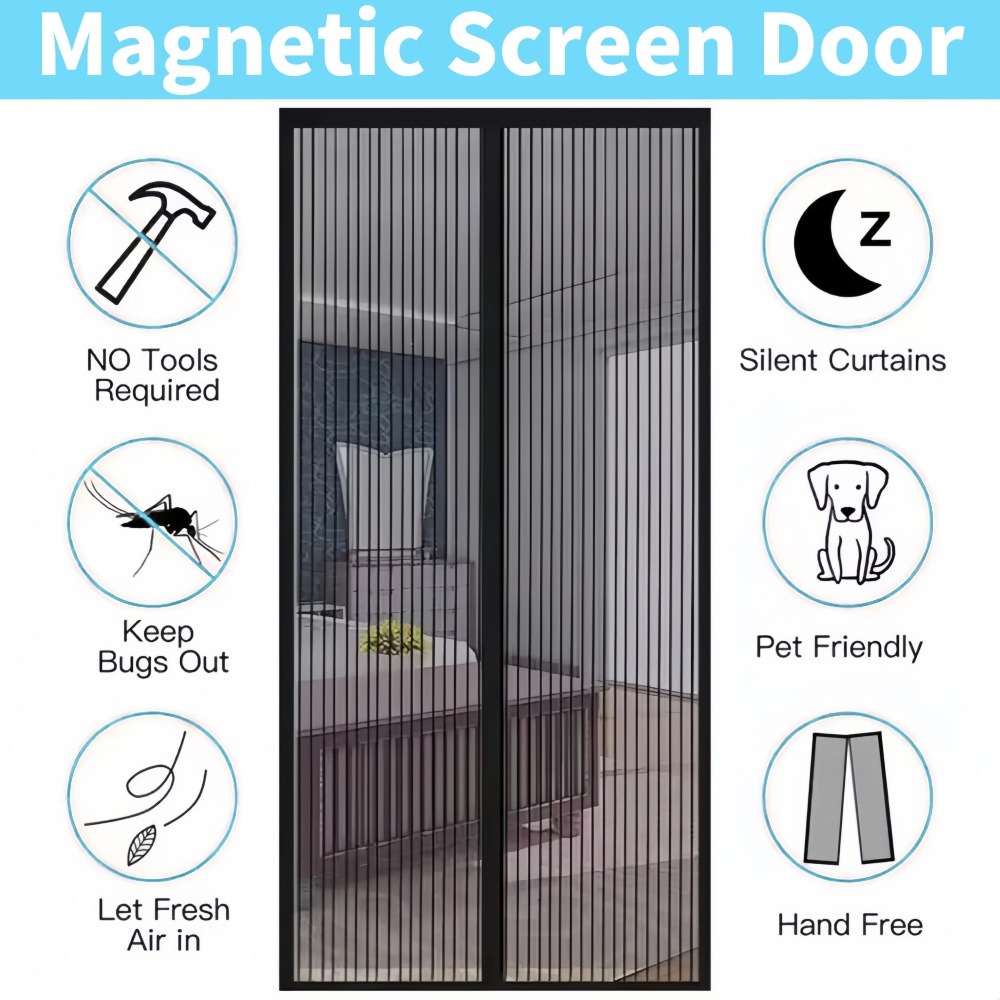الثقيلة المغناطيسي الباب شبكة  - مراجعة Home Security Fence وسعره