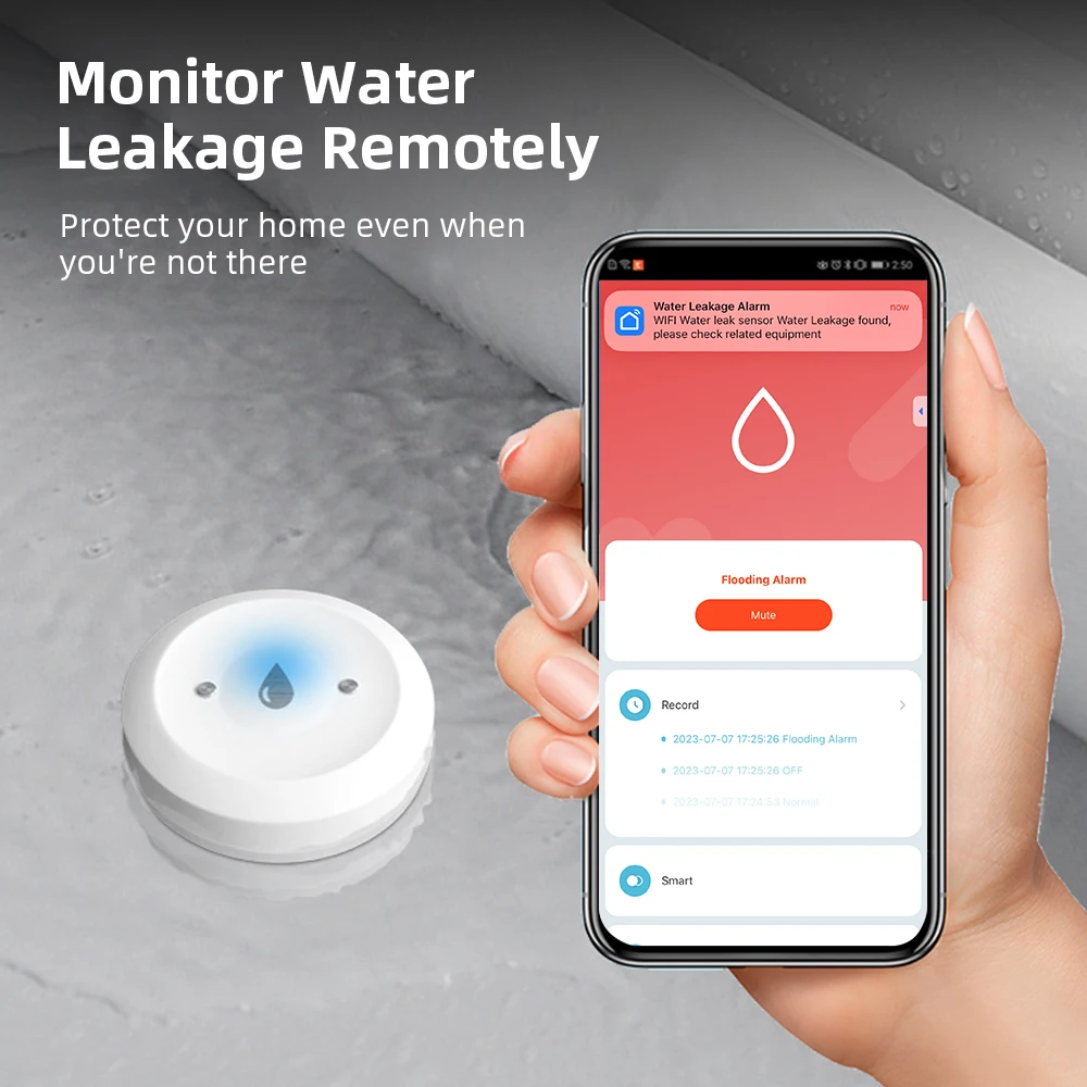 مستشعر تسرب المياه الذكي Zigbe - مراجعة Home Security With Monitoring وسعره