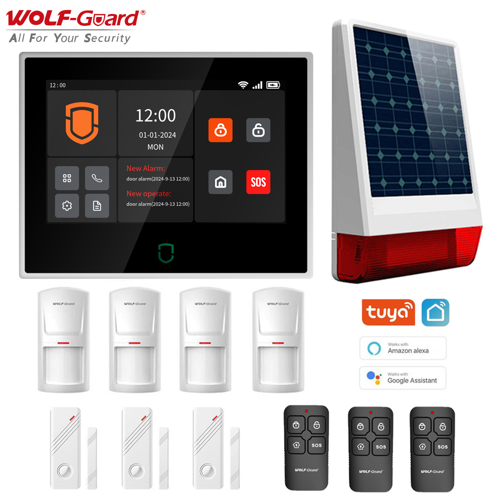 Wolf-Guard 7 بوصة تعمل باللمس  - مراجعة Home Security No Wifi وسعره