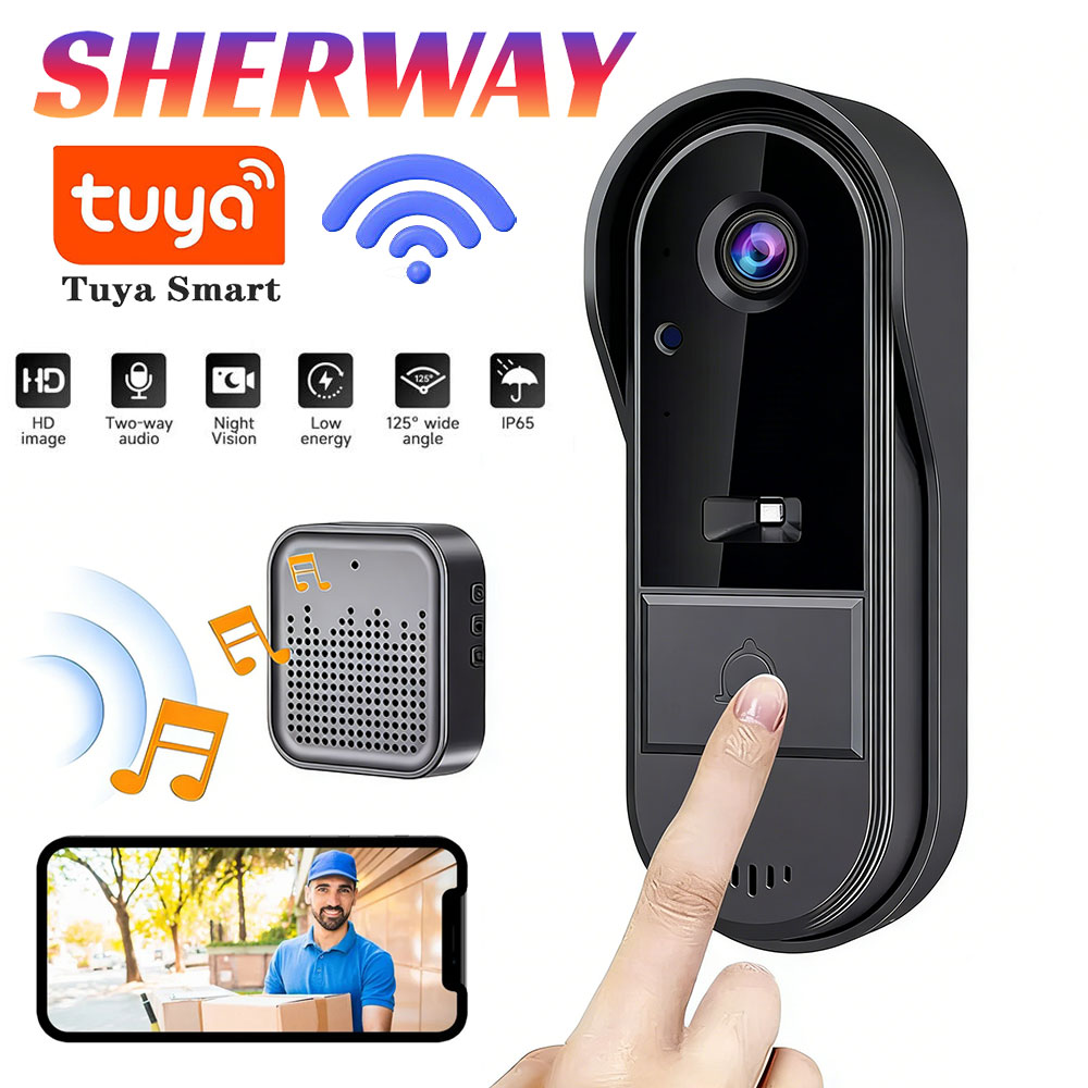 جرس باب ذكي من تويا مع كاميرا  - مراجعة Home Security Bundle وسعره