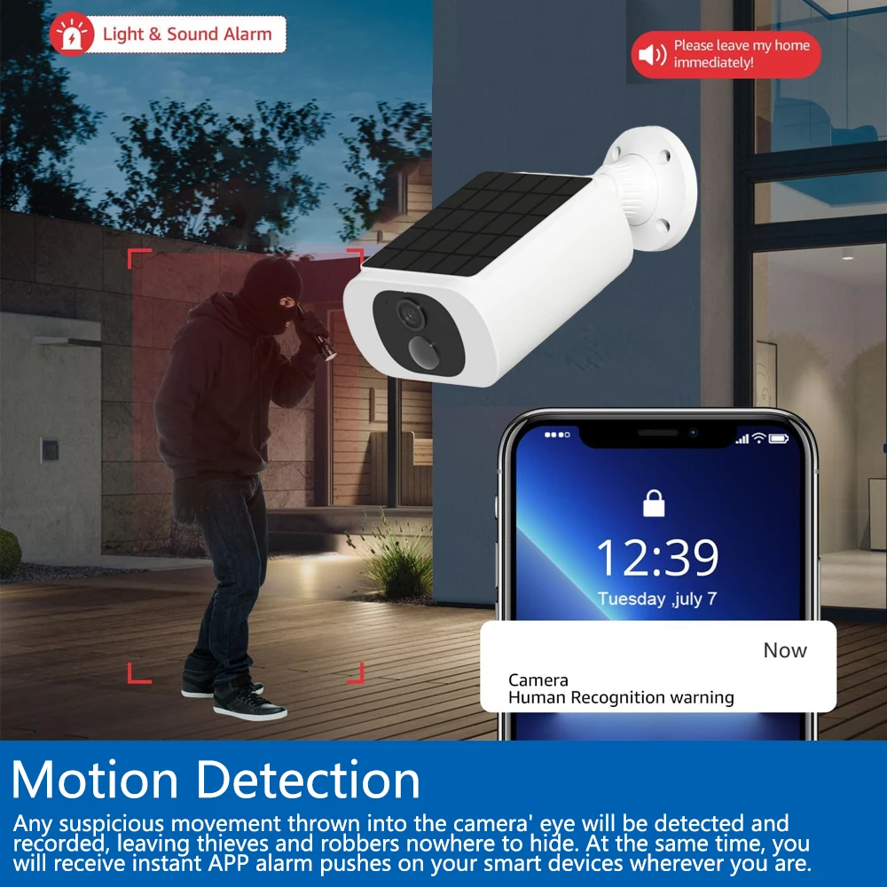 كاميرا أمان لاسلكية تعمل بالطا - مراجعة Home Security No Wifi وسعره