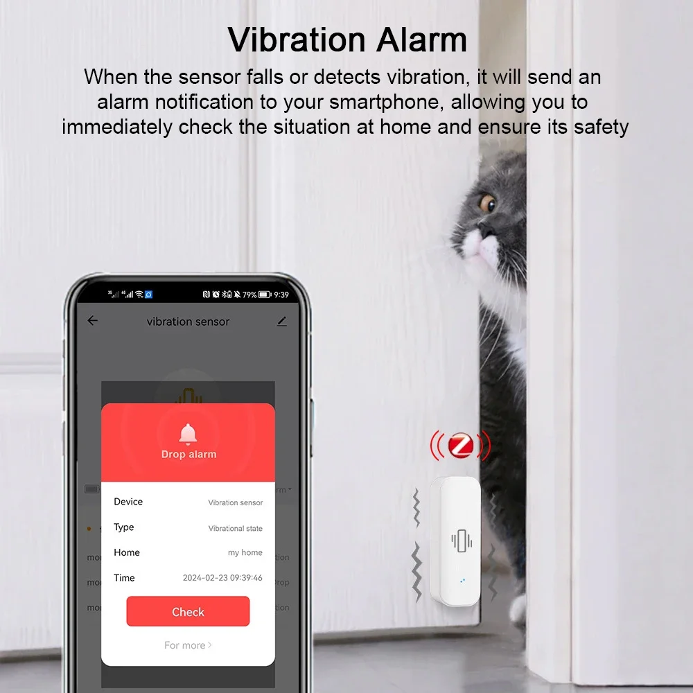 مستشعر اهتزاز ذكي Tuya لأمن ال - مراجعة Home Security With Monitoring وسعره