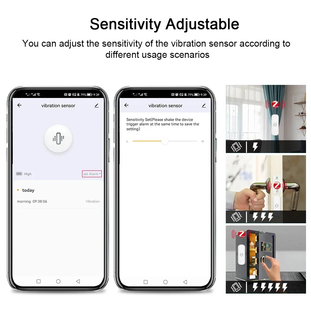 مستشعر اهتزاز ذكي Tuya لأمن ال - مراجعة Home Security With Monitoring وسعره